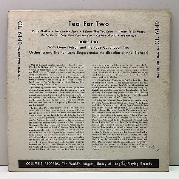DORIS DAY / Tea For Two (10) / Columbia | WAXPEND RECORDS