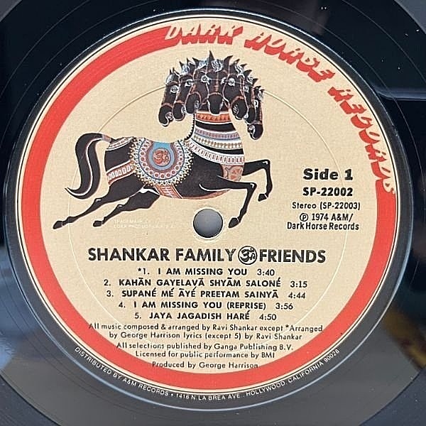 【レビューで送料無料】 SHANKAR RAVI / Dark / (LP) Same / FRIENDS & FAMILY SHANKAR 洋楽