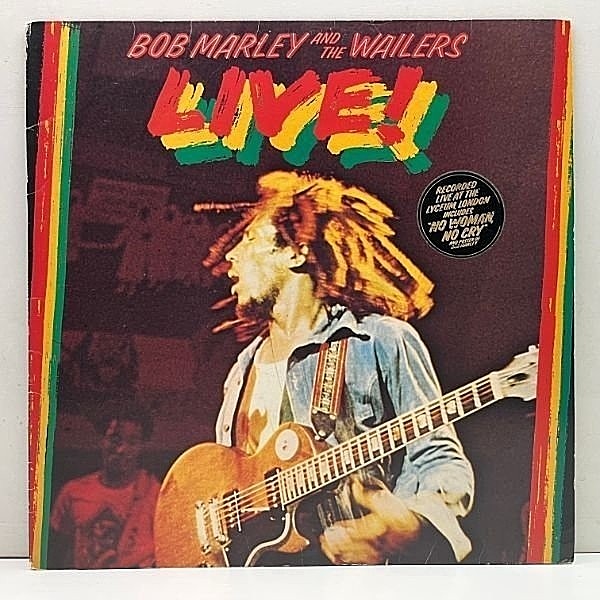 レコードメイン画像：美盤!! USプレス BOB MARLEY & THE WAILERS Live! (Island) ボブ・マーリー 1975年7月 ロンドン公演での白熱のライヴ Lp
