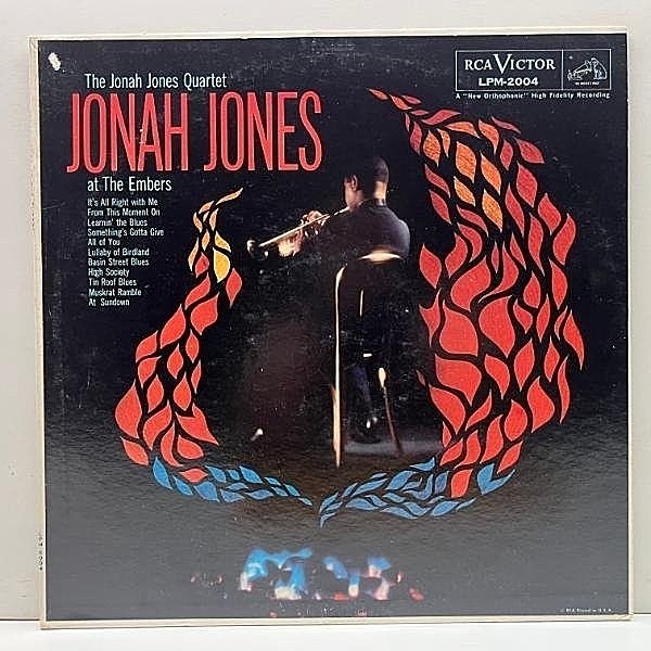 レコードメイン画像：美盤!! MONO 深溝 US初期プレス JONAH JONES At The Embers (RCA Victor) ワンホーン・カルテット 中間派～スウィング好盤