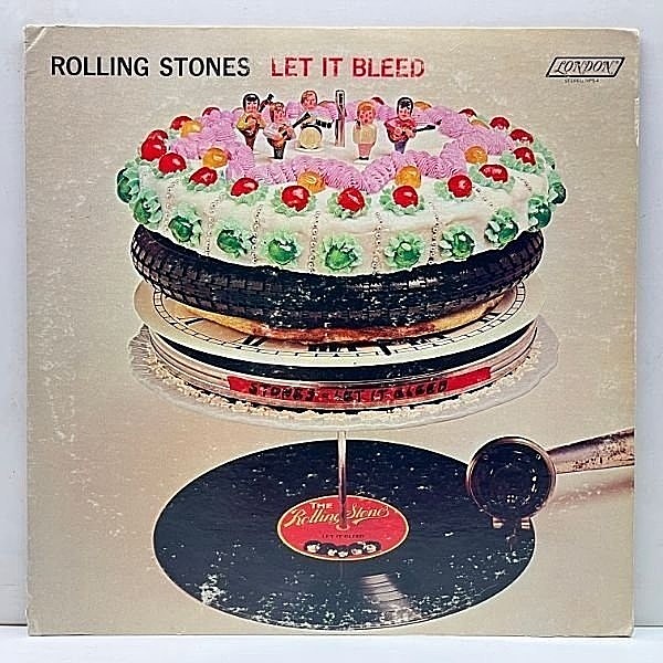 レコードメイン画像：	 【手彫りShelly／手彫りAUDIO／11-11-69 日付刻印】USオリジナル ROLLING STONES Let It Bleed ('69 London) 専用インナー付属 レア