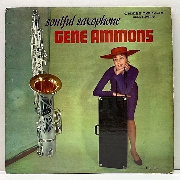 レコードメイン画像：USオリジナル【Sheldon刻印】MONO 1st 黒銀ラベ 深溝 GENE AMMONS Soulful Saxophone ('59 Chess) ジーン・アモンズ初期のバラード集