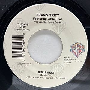 レコード画像：TRAVIS TRITT / LITTLE FEAT / The Whiskey Ain't Workin' / Bible Belt