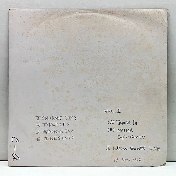 レコードメイン画像：'62年 Europeライブ【Unofficialオンリー】JOHN COLTRANE QUARTET Live On Mount Meru - Volume Two (Historic Performances) McCOY TYNER