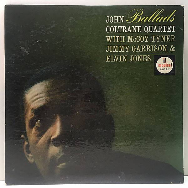 レコードメイン画像：レア!! MONO VANGELDER刻印 USオリジナル JOHN COLTRANE Ballads (Impulse A-32) ジョン・コルトレーン 米モノラル Lp 不朽のバラード集