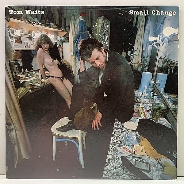 レコードメイン画像：Cut無し!良好! 初版 7E規格 雲ラベ USオリジナル TOM WAITS Small Change ('76 Asylum) 感動の名曲 Tom Traubert's Blues w/ SHELLY MANNE