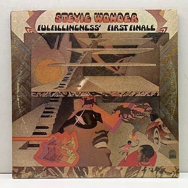 レコードメイン画像：Cut無し!美盤! KENDUN刻印 USオリジ STEVIE WONDER Fulfillingness' First Finale ('74 Tamla) 名曲 Bird Of Beauty, THEO PARRISH Mixネタ