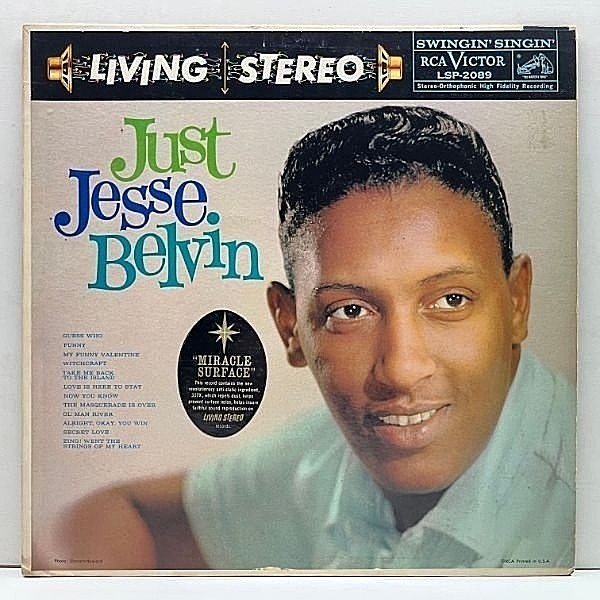 レコードメイン画像：プロモ 良好!! USオリジナル JESSE BELVIN Just ～ ('59 RCA) あのSAM COOKEと並び評された夭折のシンガー、ジェシー・ベルヴィン 名盤