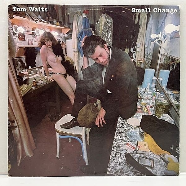 レコードメイン画像：Cut無し!概ね良好! 初版 7E規格 雲ラベ USオリジナル TOM WAITS Small Change ('76 Asylum) 名曲 Tom Traubert's Blues w/SHELLY MANNE