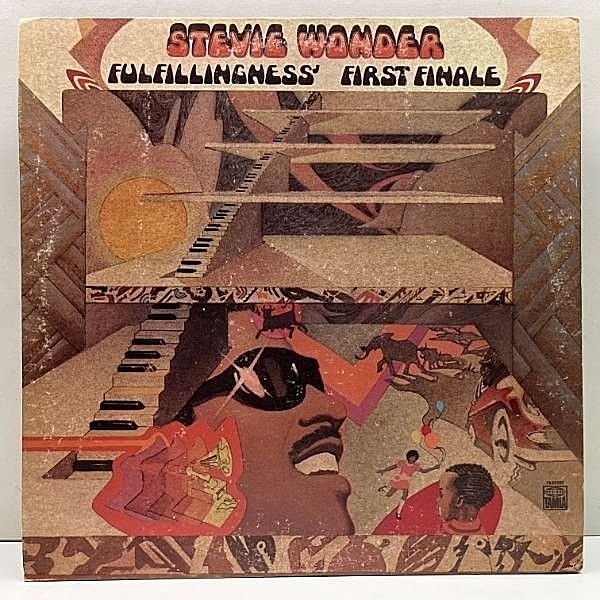 レコードメイン画像：Cut無し!美盤! KENDUN刻印 USオリジ STEVIE WONDER Fulfillingness' First Finale ('74 Tamla) 名曲 Bird Of Beauty, THEO PARRISH Mixネタ