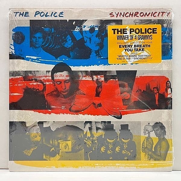 レコードメイン画像：シュリンク美品!!【半透明盤】RL刻印 USオリジナル THE POLICE Synchronicity 高音質 ポリス シンクロニシティ 米 LP ハイプステッカー付き