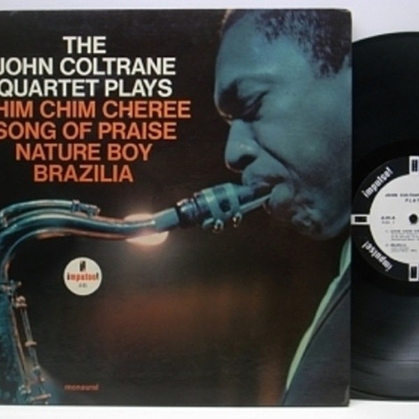 レコードメイン画像：ほぼ美品!! 白プロモ MONO / JOHN COLTRANE QUARTET Plays レア!