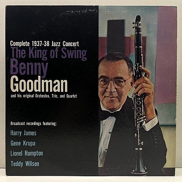 レコードメイン画像：【黄金期の名演をまとめたベストアルバム】美盤!! 2枚組 BENNY GOODMAN The King Of Swing - Complete 1937-38 Jazz Concert (CBS・Sony)