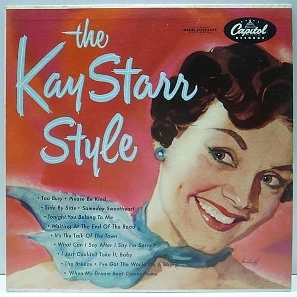 レコードメイン画像：良品!! 1stターコイズ MONO Orig. KAY STARR Style ('55 Capitol) 実力派シンガー／ケイ・スター 初回 LP