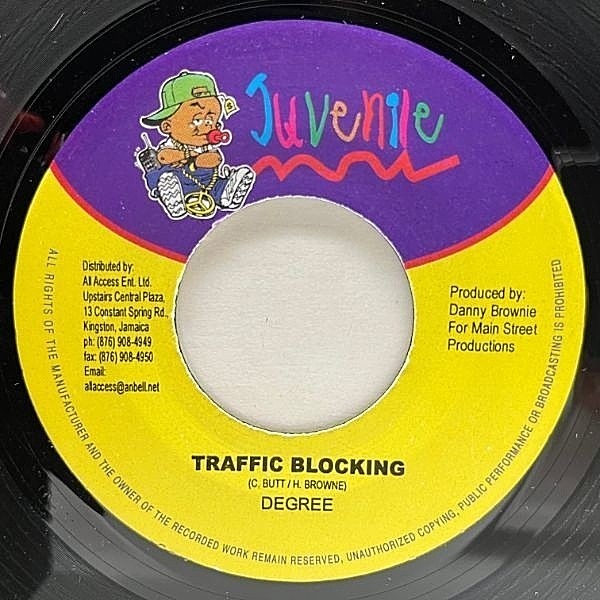 レコードメイン画像：美盤!! JAオリジナル 7インチ GENERAL DEGREE Traffic Blocking ('97 Juvenile) 'Filthy リディム ダンスホール 45RPM.