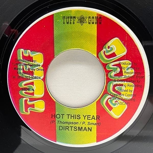 レコードメイン画像：美盤!! JAオリジナル 7インチ DIRTSMAN Hot This Year / BUJU BANTON Mr. Bad Mind (Tuff Gong) ダーツマン ダンスホール 45RPM.