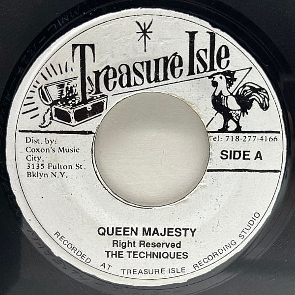 レコードメイン画像：良好!! 7'' JAプレス THE TECHNIQUES Queen Majesty / TOMMY MCCOOK & THE SUPERSONICS Mabrook Wailing (Treasure Isle) 名リディム 45RPM