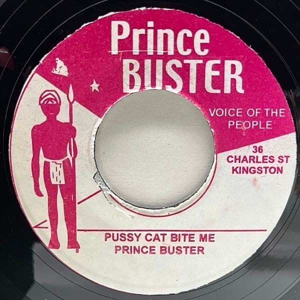 レコードメイン画像：【スラックネス全開SKA】JAプレス 7インチ PRINCE BUSTER Pussy Cat Bite Me (Voice Of The People) プリンス・バスター 45RPM.