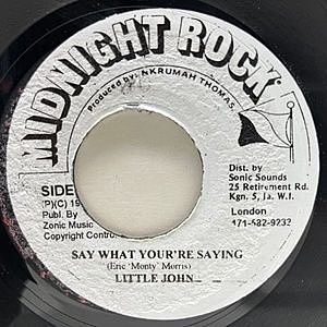 レコード画像：LITTLE JOHN / Say What You're Saying