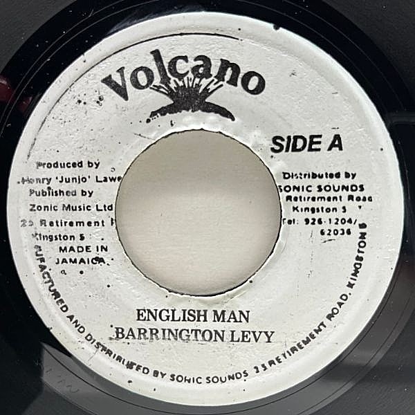レコードメイン画像：JAプレス 7インチ BARRINGTON LEVY English Man (Volcano) バーリントン・リーヴィ ROOTS RADICS 45RPM.