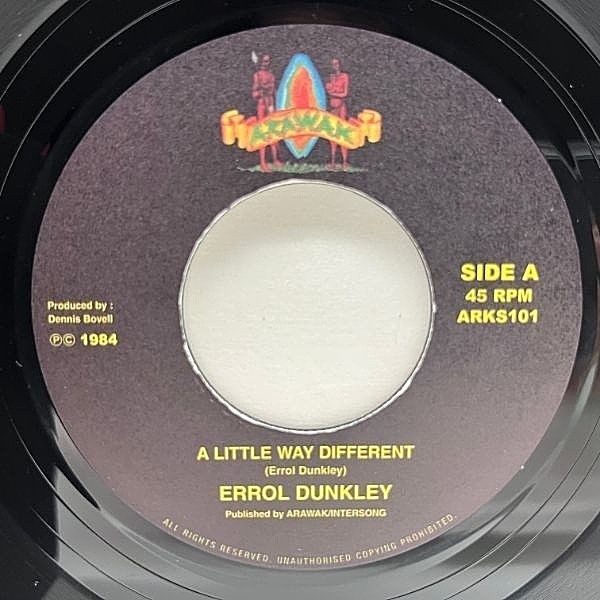ERROL DUNKLEY / A Little Way Different (7) / Arawak