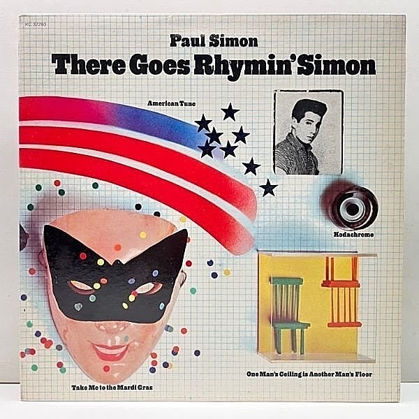 レコードメイン画像：Cut無し!美盤! 初版 KC規格 USオリジナル PAUL SIMON There Goes Rhymin' Simon ('73 Columbia) ポール・サイモン／ひとりごと 米 初回 LP