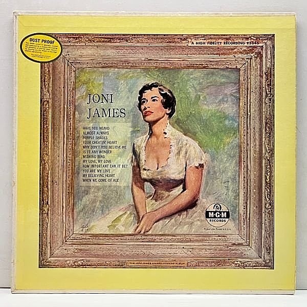 レコードメイン画像：レアな良好品!! USオリジナル MONO 深溝 JONI JAMES Award Winning Album ('56 MGM) ジョニ・ジェームス初期のヒットソングを綴った名唱集