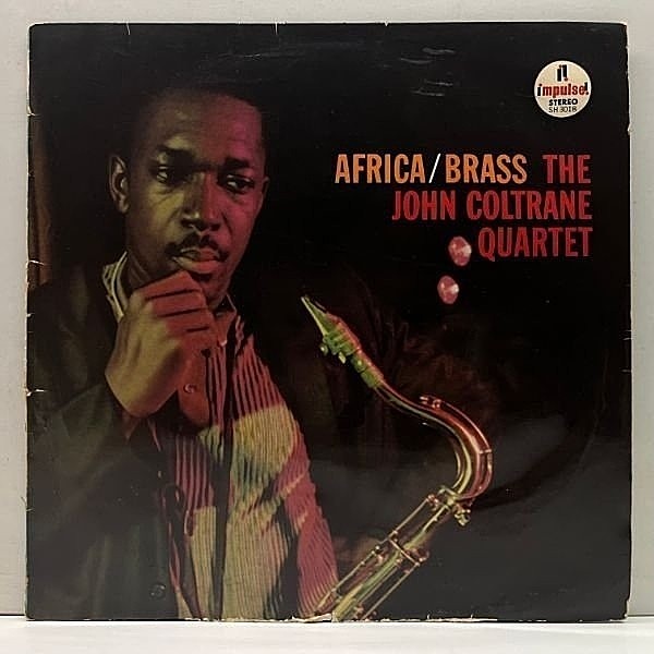 レコードメイン画像：【オレンジ・深溝・FBペラ】JPN初期プレス JOHN COLTRANE QUARTET Africa / Brass ('64 Impulse) ジョン・コルトレーン／アフリカ・ブラス
