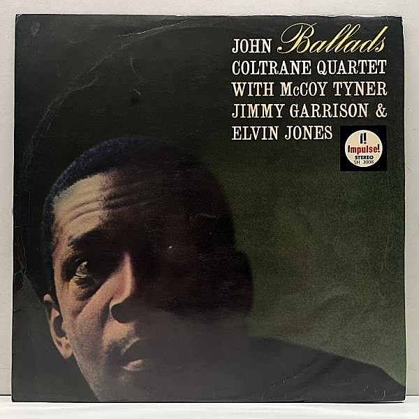 レコードメイン画像：【オレンジ・深溝・FBペラ】JPNオリジナル JOHN COLTRANE Ballads (Impulse) ジョン・コルトレーン バラード 国内 初版 LP 概ね良好！