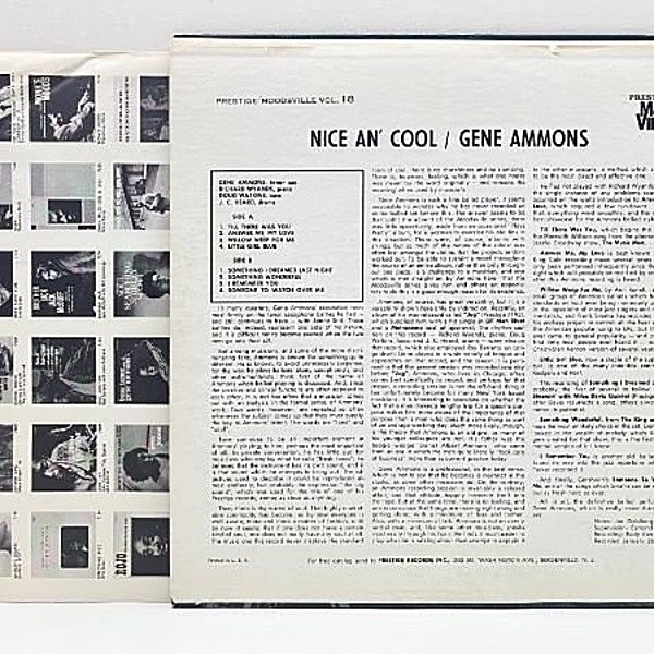 GENE AMMONS Nice An' Cool 深溝 RVG ジャズレコード Gene Ammons – Nice An' Cool | Releases | Discogs