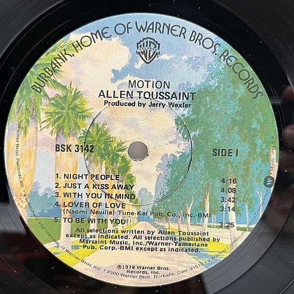 ALLEN TOUSSAINT レコード　UK盤　美品 ALLEN TOUSSAINT レコード UK盤 美品