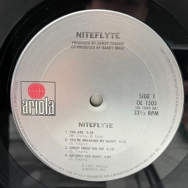 NITEFLYTE / Same (LP) / Ariola | WAXPEND RECORDS