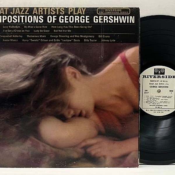 レコードメイン画像：レア 白プロモ 良好盤!! MONO USオリジナル Great Jazz Artists Play Compositions Of George Gershwin (Riverside RM 3517) Bill Evans 他