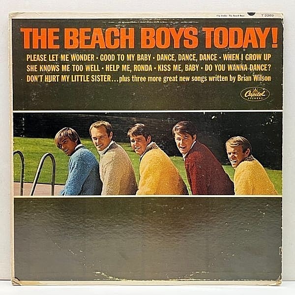 レコードメイン画像：USオリジナル 初版 MONO 虹リム THE BEACH BOYS Today ('65 Capitol T 2269) ビーチ・ボーイズ・トゥデイ 米 初回 モノラル