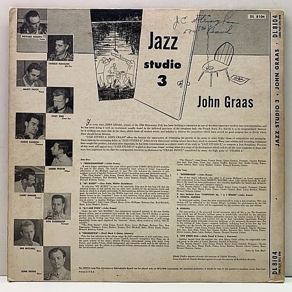 JOHN GRAAS / Jazz Studio 3 (LP) / Decca | WAXPEND RECORDS