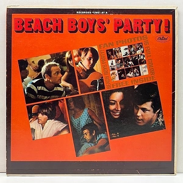 レコードメイン画像：良好!! USオリジナル 初版 MONO 虹ラベ THE BEACH BOYS Party! ('65 Capitol) BEATLES, BOB DYLAN カヴァー収録 ビーチ・ボーイズ LP