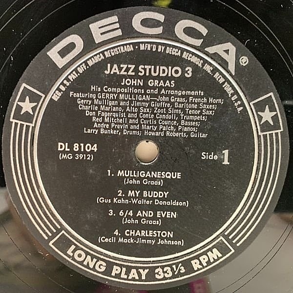 JOHN GRAAS / Jazz Studio 3 (LP) / Decca | WAXPEND RECORDS