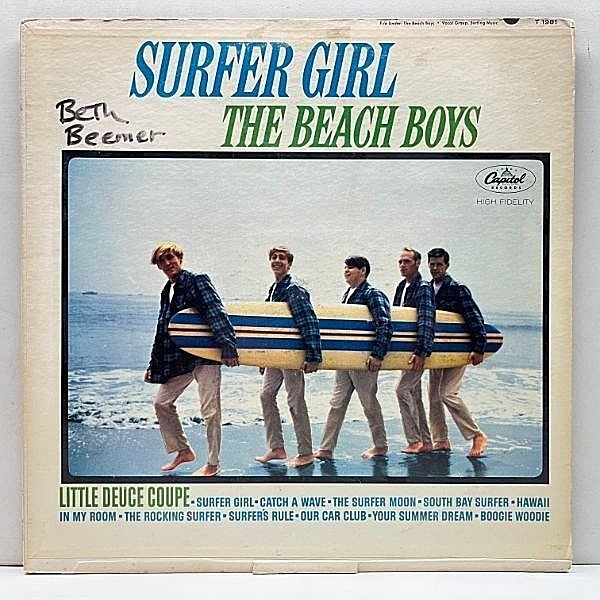 レコードメイン画像：USオリジナル 初版 MONO 虹ラベ THE BEACH BOYS Surfer Girl ('63 Capitol) ビーチ・ボーイズ 3rd.アルバム 米 LP 原盤