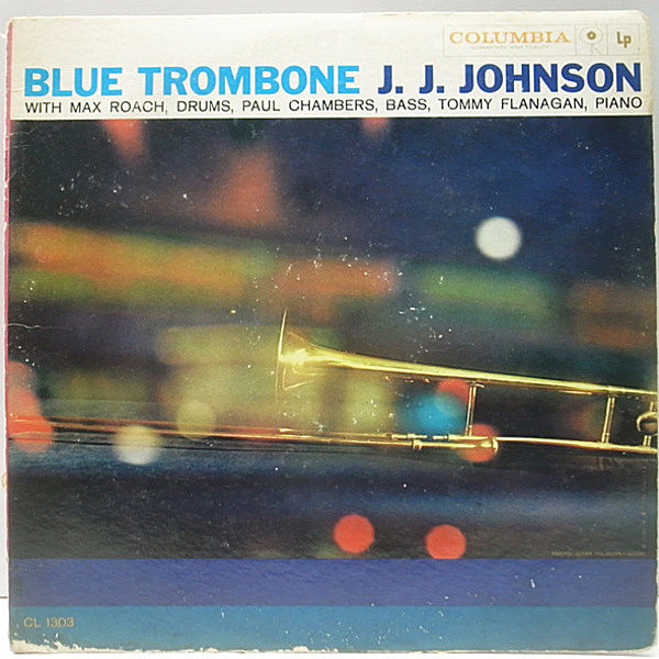 レコードメイン画像：6eye 深溝 MONO オリジナル J.J. JOHNSON Blue Trombone ('57 Columbia) TOMMY FLANAGAN, PAUL CHAMBERS, MAX ROACH