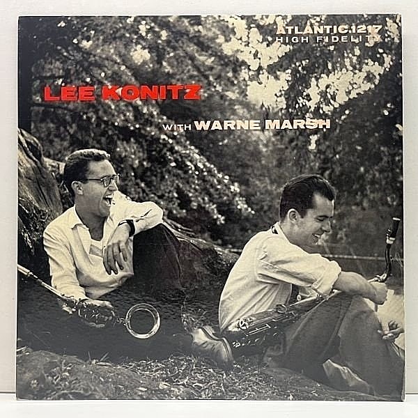 レコードメイン画像：USオリジナル MONO 初版 黒銀ラベ 深溝 LEE KONITZ With WARNE MARSH (Atlantic 1217) トリスターノ学派のクールな2管の共演