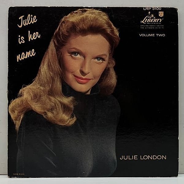 レコードメイン画像：良好盤!音抜群! MONO 初版ターコイズ 深溝 USオリジ JULIE LONDON Is Her Name Volume II 2 ('58 Liberty) Howard Roberts, Red Mitchell