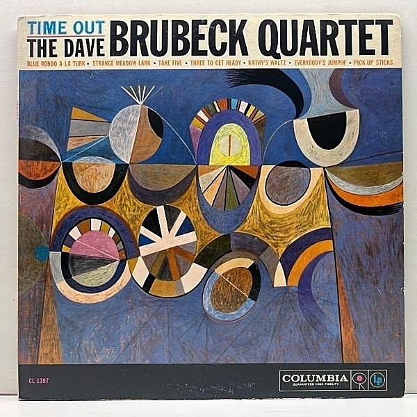 レコードメイン画像：レアな良好盤!! MONO 6eye US初期プレス DAVE BRUBECK QUARTET Time Out (Columbia CL 1397) Take Fiveを含む大名盤！w/ PAUL DESMOND