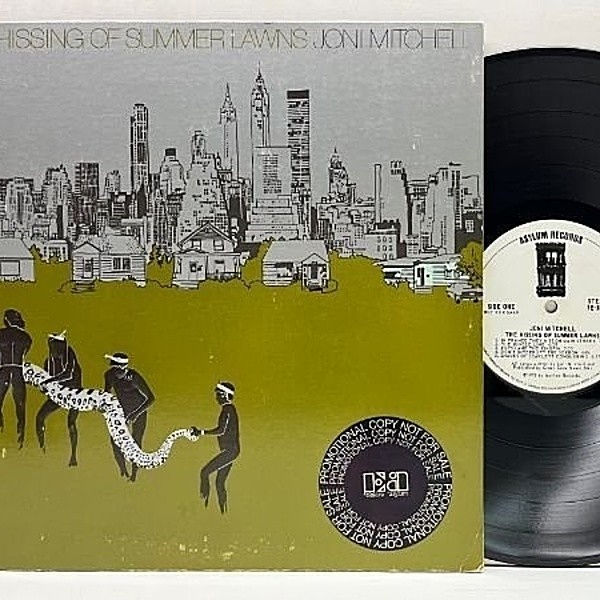レコードメイン画像：白プロモ 初版 7E規格 USオリジナル JONI MITCHELL The Hissing Of Summer Lawns | LARRY CARLTON, BUD SHANK etc 豪華メンバー