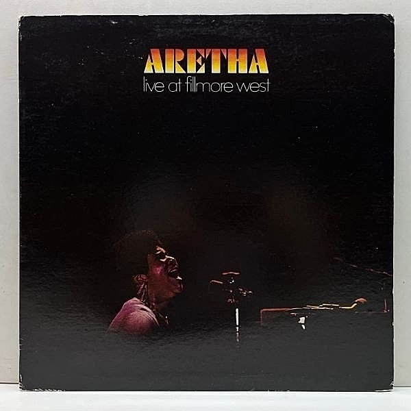 レコードメイン画像：レアなポスター付き!! 初版BROADWAY 米オリジ ARETHA FRANKLIN Live At Fillmore West ('71 Atlantic) w/ RAY CHARLES 飛び入り参加