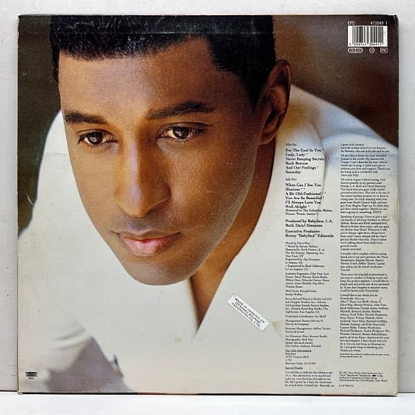 値下げします　ベィビー・フェイス(Babyface) LPレコード BABYFACE / For The Cool In You (LP) / Epic | WAXPEND RECORDS