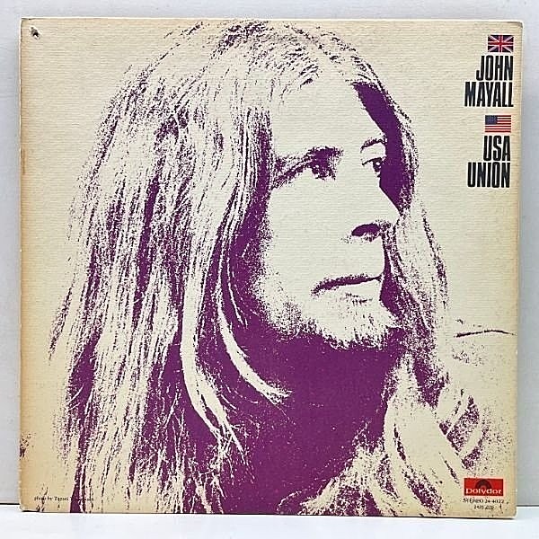 レコードメイン画像：【ドラムレスのユニークな英国ブルース】良好品!! 初版 USオリジナル JOHN MAYALL USA Union ('70 Polydor) ジョン・メイオール LP