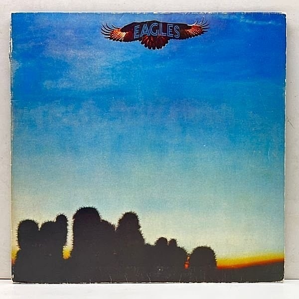 レコードメイン画像：良好!! 初版 白ラベル 独オリジナル EAGLES S.T ／ 1st ('72 Asylum) ゲートフォールド仕様 イーグルス・デビュー TAKE IT EASY ほか