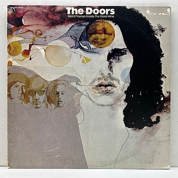 レコードメイン画像：USオリジナル 2LP 初版 Wマーク無し 蝶ラベ DOORS Weird Scenes Inside The Gold Mine ('72 Elektra) ジム・モリソン没後の追悼的ベスト盤
