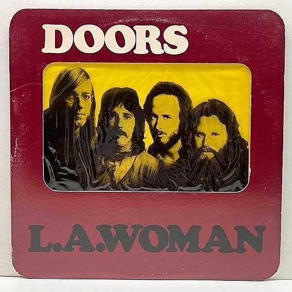 レコードメイン画像：USオリジナル 初版 Wマーク無し 蝶ラベ 透明フィルム DOORS L.A. Woman ('71 Elektra) ドアーズ／L.A.ウーマン Gimmickジャケ