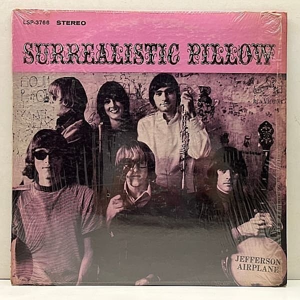 レコードメイン画像：シュリンク付き!! 初回Re無し ニッパー犬 深溝 US 完全オリジナル JEFFERSON AIRPLANE Surrealistic Pillow グレイス・スリック 米 LP 原盤